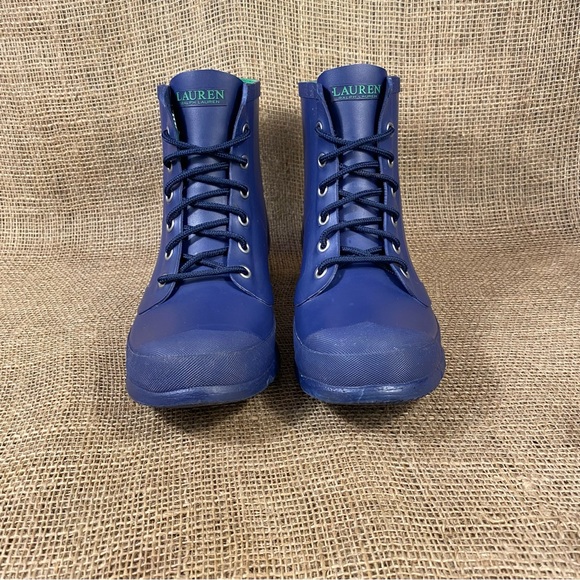 🛑SOLD🛑Ralph Lauren Rain Duck Boots Mikenna Blue Green Waterproof Size 11 M - Picture 7 of 10